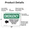 Signmission Ammonia Diffuser Control With Symbol Emergency Sign, Aluminum, 10in W x 7in L, 2PK OS-2PACK-EM-A-710-L-10293 - alternate 6